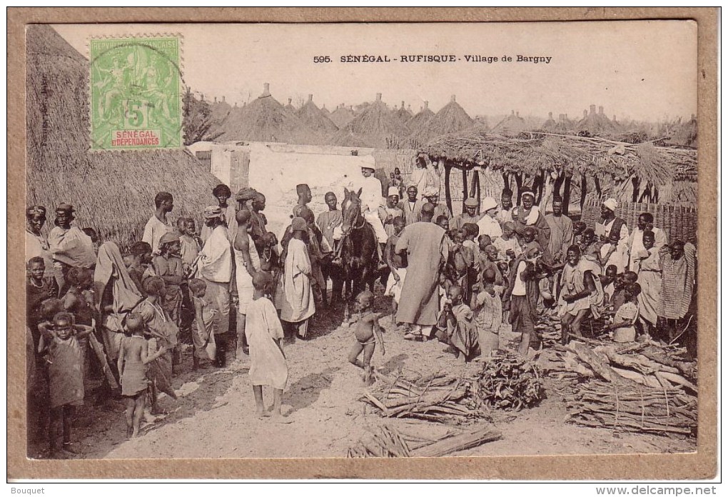 SENEGAL - RUFISQUE - 595 - VILLAGE DE BARGNY - Collection Générale Fortier - Avant 1904 - Senegal