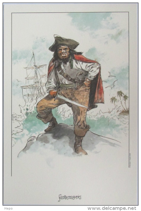 Hermann - Pirate - Ex Libris Non Numéroté Et Non Signé - Illustrateurs G - I