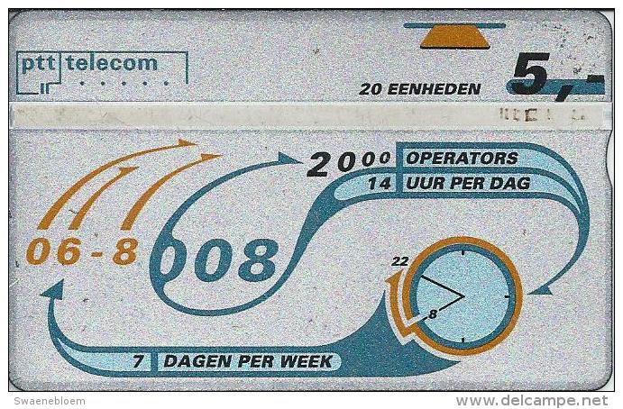 NL.- Nederland. PTT Telecom 06-8008. 7 Dagen Per Week. 14 Uur Per Dag. 20 Eenheden. KWALITEIT. 321B - Openbaar