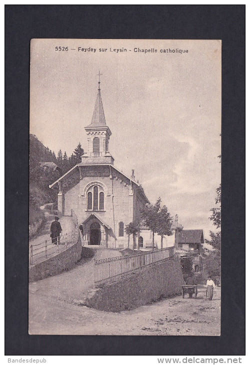 Suisse VD - Feydey Sur Leysin - Chapelle Catholique ( Animée Phototypie Co ) - Fey