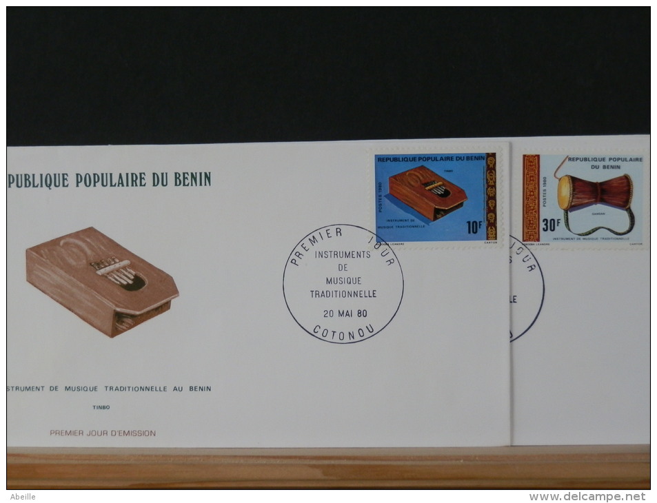 48/580   6  FDC  BENIN - Muziek