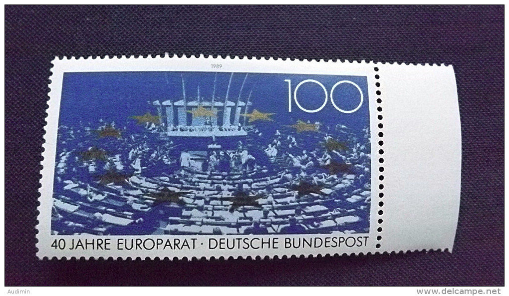 Deutschland BRD 1422 **/mnh, 40 Jahre Europarat. - Autres & Non Classés