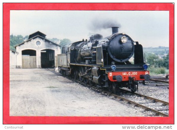 PHOTO FOrmat CPM Locomotive  141 C100 CHINON 58 ( Tox ) - Eisenbahnen