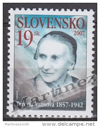 Slovakia - Slovaquie 2007 Yvert 477 Literature, Terezia Vansova - MNH - Ungebraucht