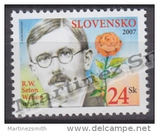 Slovakia - Slovaquie 2007 Yvert 492 Robert William Seton Watson, Politician - MNH - Ungebraucht