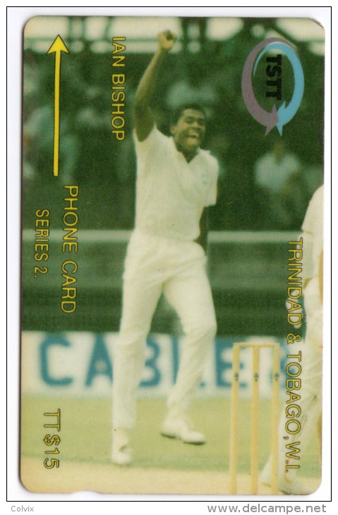 TRINIDAD & TOBAGO CARAIBES MV Cards T&T-6A Ian Bishop 15$ CN 6CTTA - Trinidad & Tobago