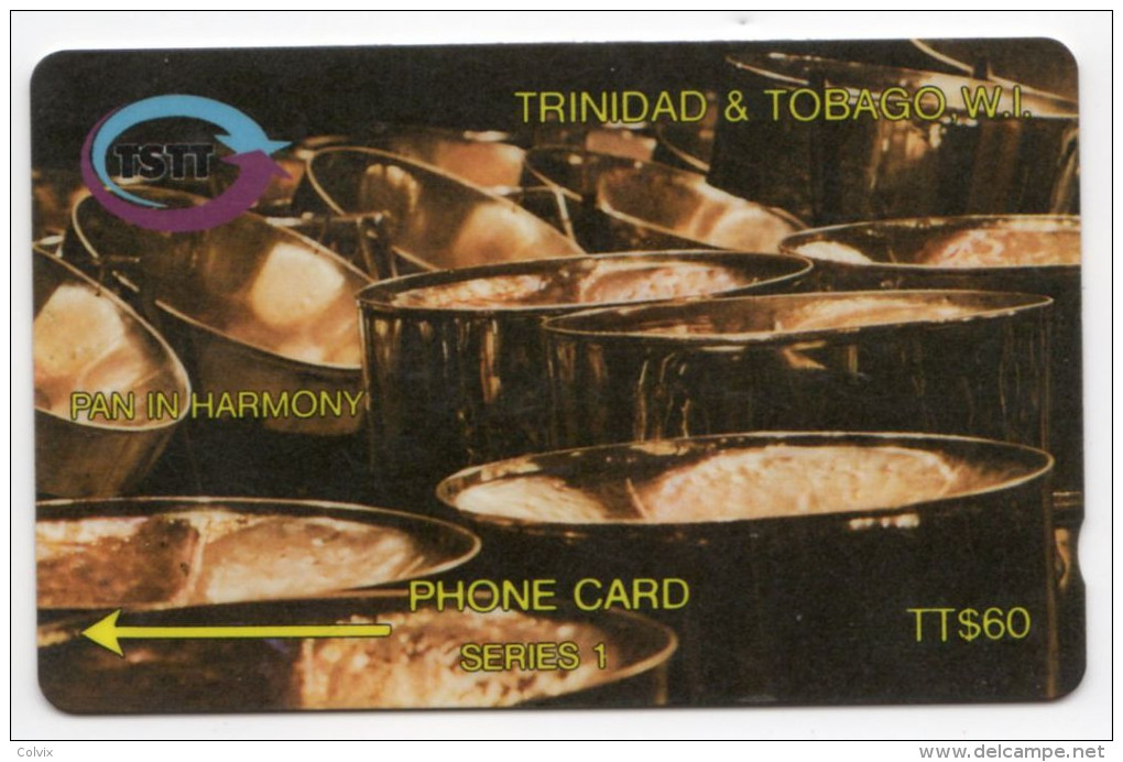 TRINIDAD & TOBAGO CARAIBES MV Cards T&T-12D Pan In Harmony  60$ CN 12CTTD - Trinité & Tobago