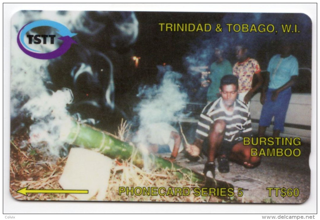 TRINIDAD & TOBAGO CARAIBES MV Cards T&T-98A Bursting Bamboo  60$ CN 98CTTA - Trinidad & Tobago