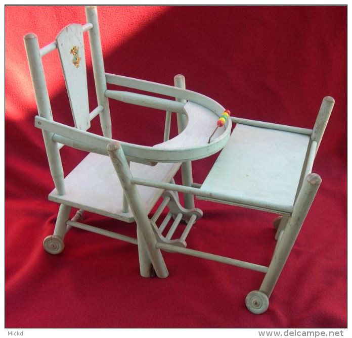 Chaise haute en bois pour poupée New Classic Toys