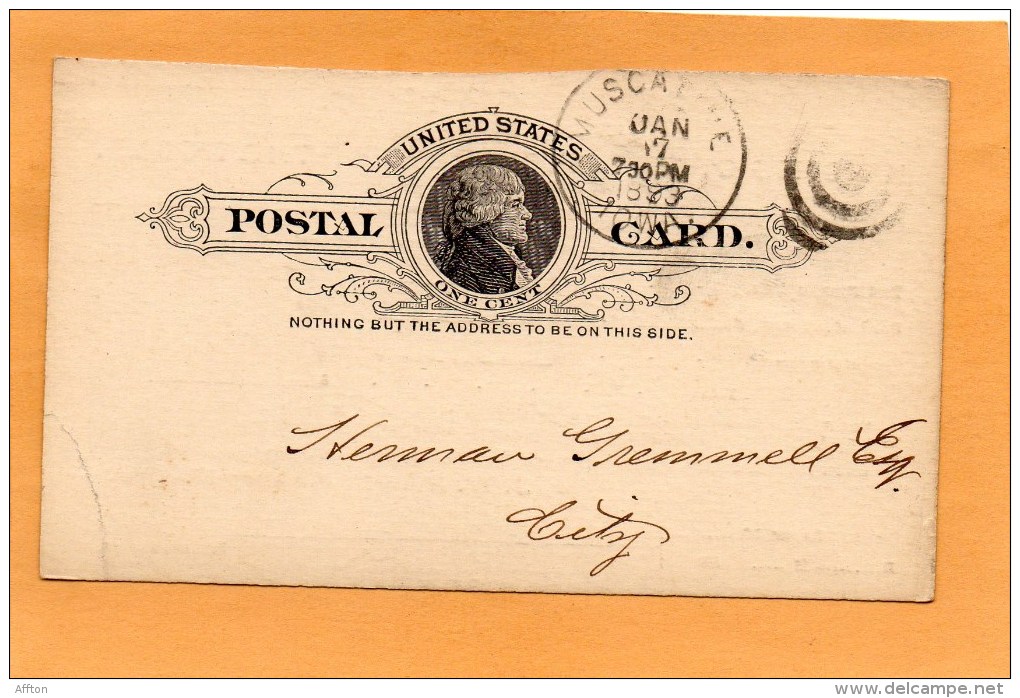 United States 1893 Card Mailed - ...-1900