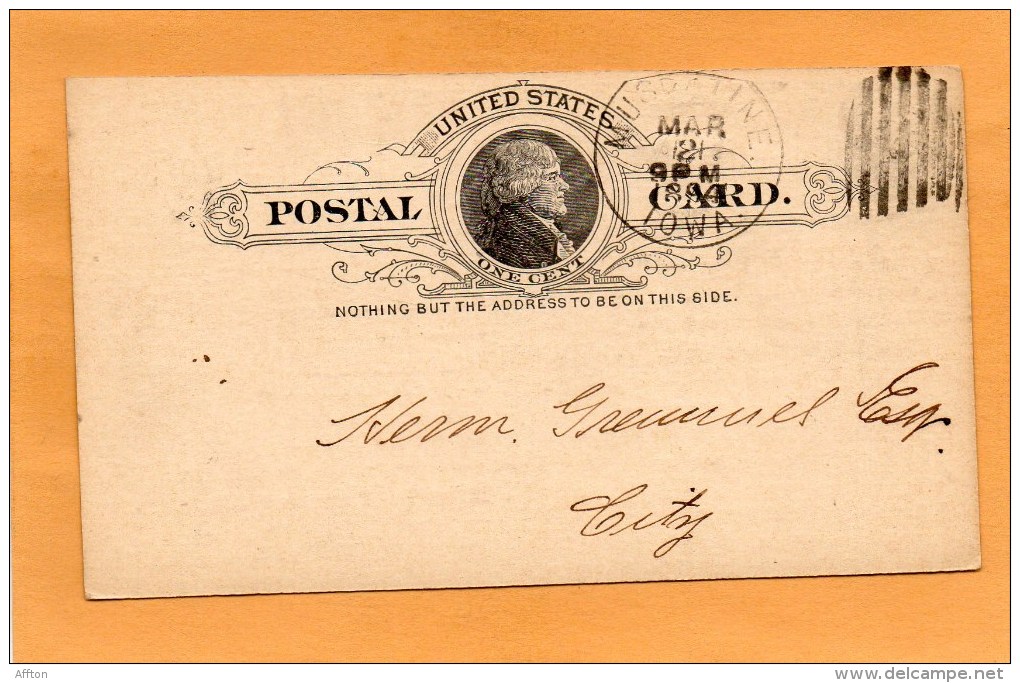 United States 1894 Card Mailed - ...-1900