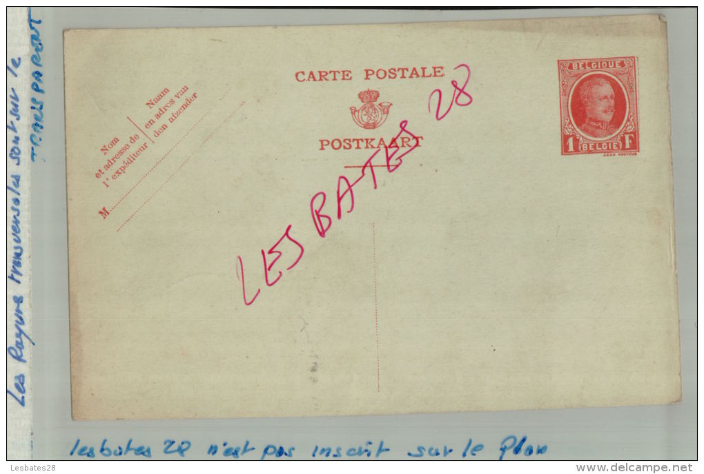 CARTE POSTALE  LETTRE  TIMBRE ENTIER  1F  Albert 1er Type Houyoux  Non Oblitéré    AVR 2015 159 - 1922-1927 Houyoux