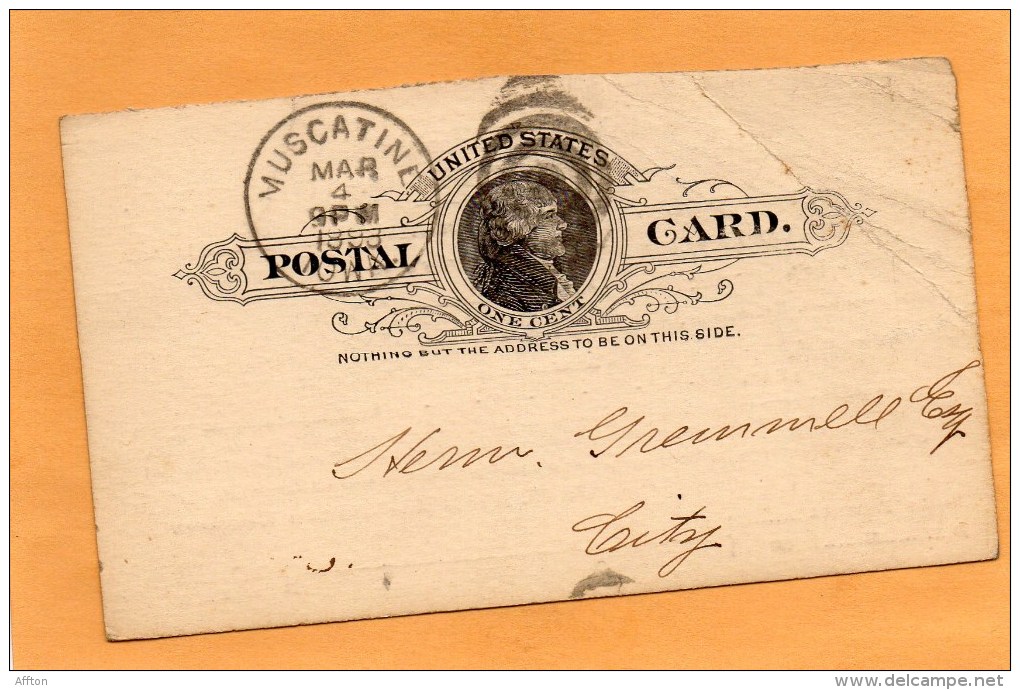 United States 1893 Card Mailed - ...-1900