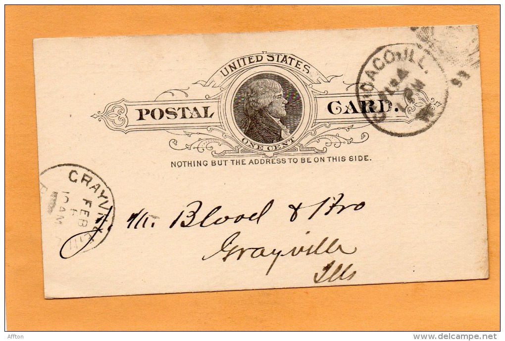 United States 1893 Card Mailed - ...-1900