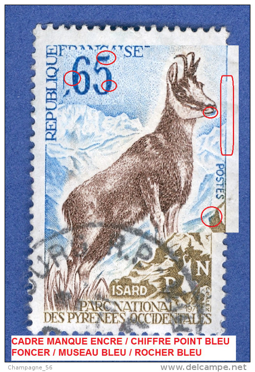 * 1971  N°  1675  ISARD    OBLITÉRÉ - Usati