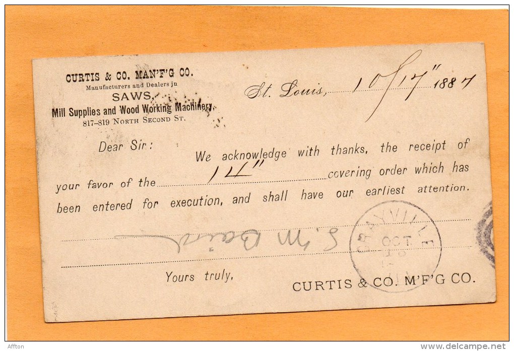 United States 1887 Card Mailed - ...-1900