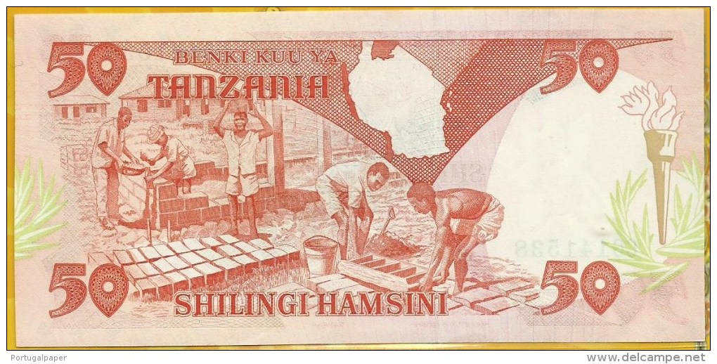 Tanzania - 50 Shilingi  ( ND 1986 )  P-16     UNC - Tanzania