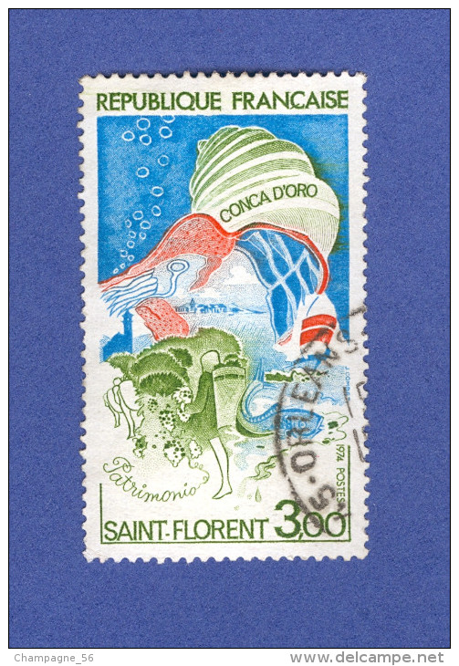 1974 N° 1794  GOLFE DE SAINT FLORENT CORSE OBLITÉRÉ - Usati