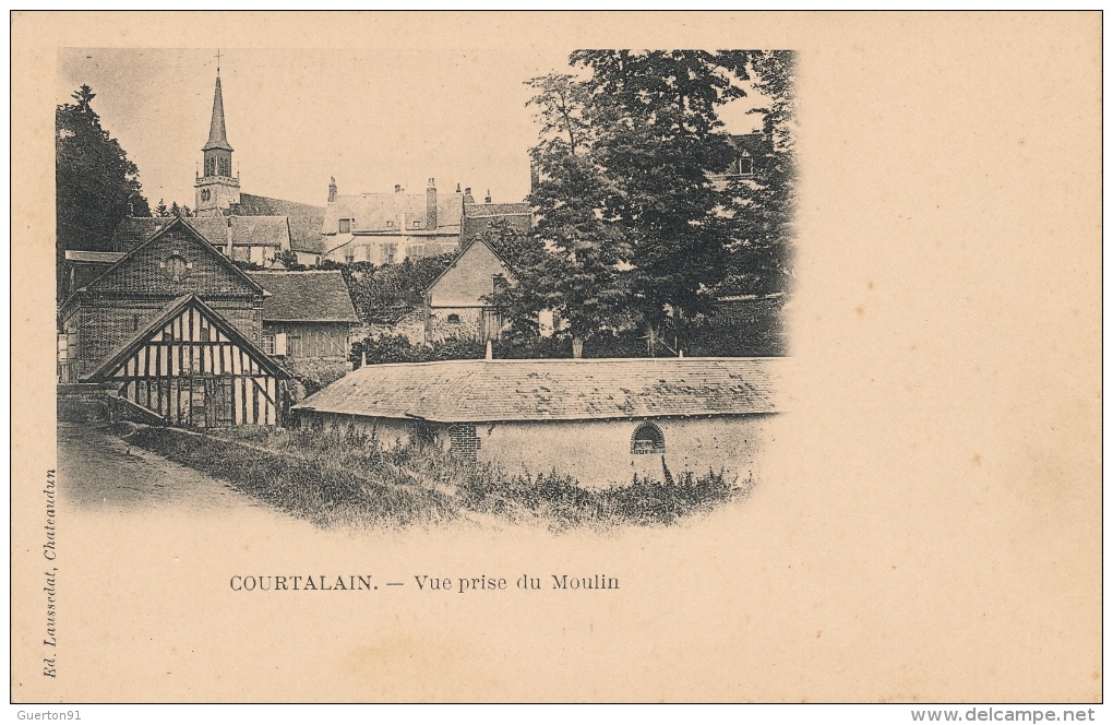 ( CPA 28 )  COURTALAIN  /  Vue Prise Du Moulin  - - Courtalain