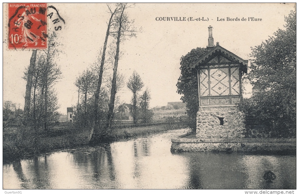 ( CPA 28 )  COURVILLE  /  Les Bords De L'Eure - - Courville