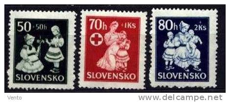 Slovakia 1943 Mi 112-114 ** - Unused Stamps