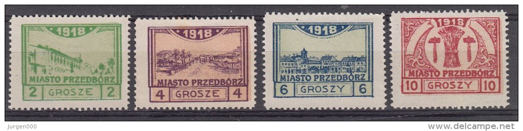 Przedborz, Nr 3B/6B *, Michel = 132 € (X16361) - Unused Stamps