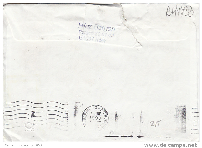 13809- HANNOVER EXHIBITION, STAMP ON FEDERAL REPUBLIC ANNIVERSARY COVER STATIONERY, 1999, GERMANY - Sobres - Usados