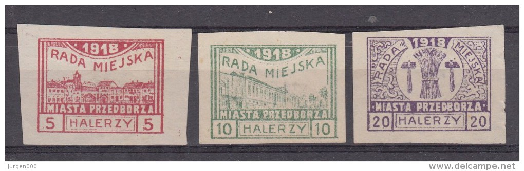 Przedborz, Nr 15C/16C En 18C *, Michel = 36 € (X16553) - Unused Stamps