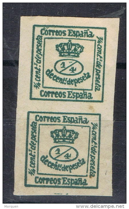 Dos Cuartillos 1877, Variedad Impresion , Num 173 * - Neufs