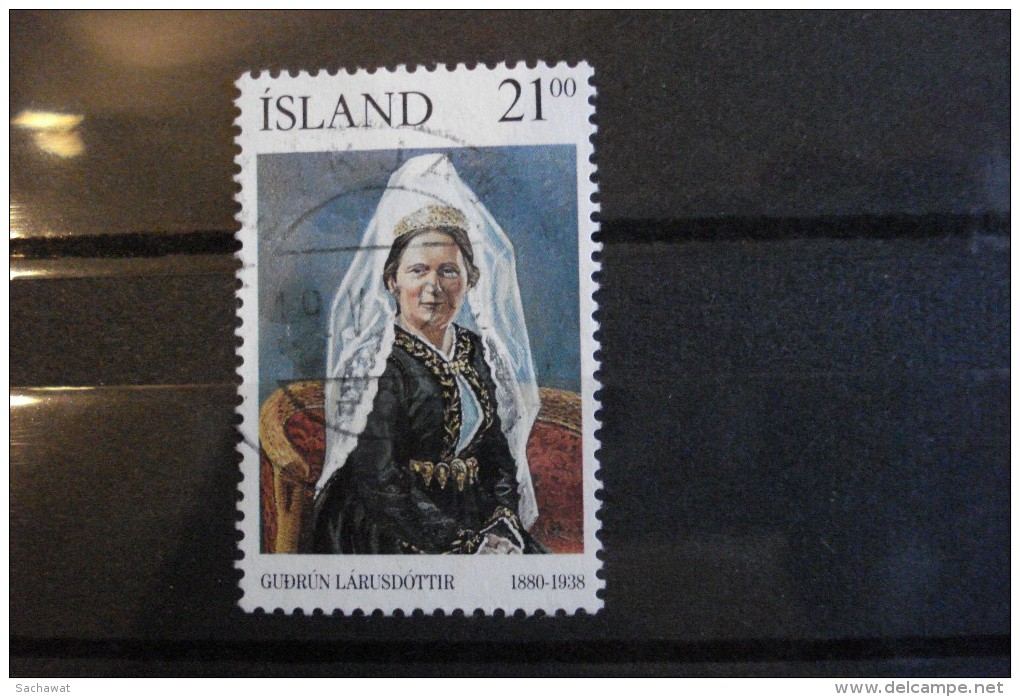 Islande - Année 1990 - Gudrun Larusdottir - Y.T. 677 - Oblitéré - Used - Gestempeld - Gebruikt