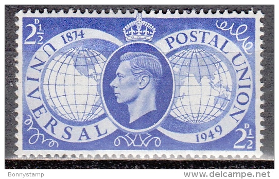 Gran Bretagna, 1949 - 2 1/2p King George VI - Nr.276 MLH* - Neufs