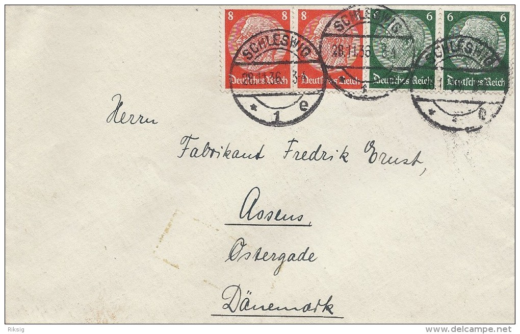 Cover Sent To Denmark 1936.   H-149 - Other & Unclassified