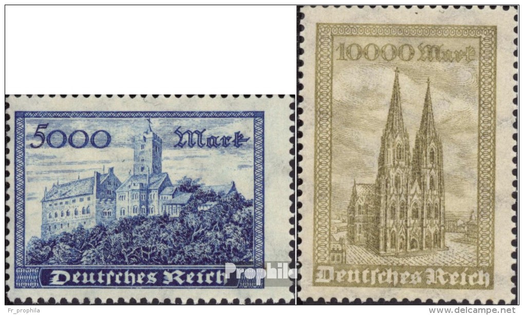 Allemand Empire 261-262 (complète.Edition.) Neuf Avec Gomme Originale 1923 Wartburg Et Cologne Dom - Ungebraucht