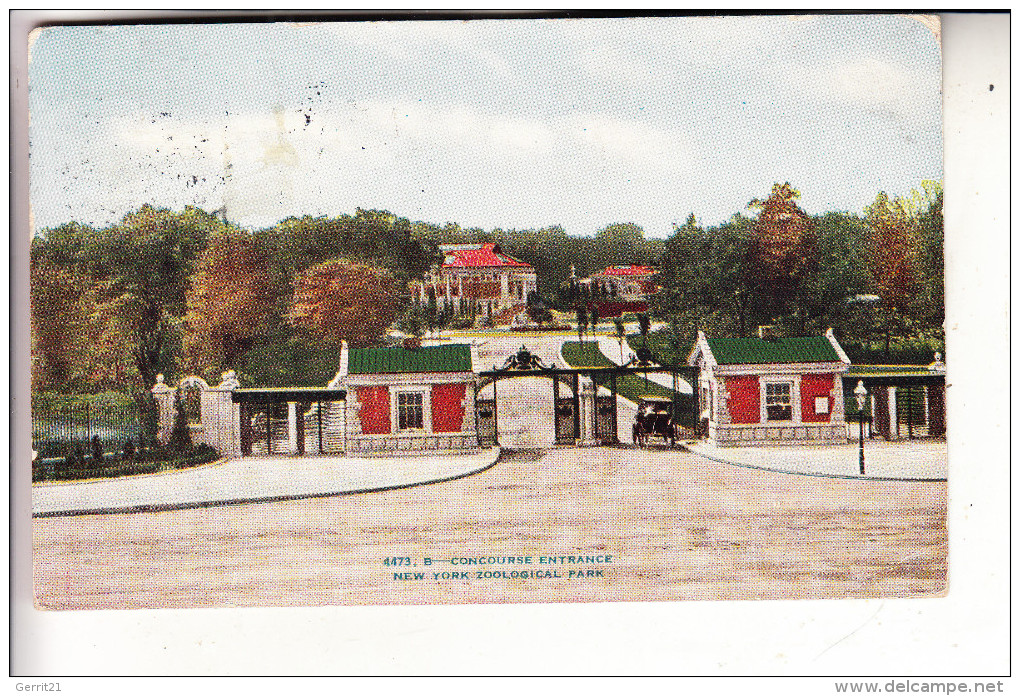 USA - NEW YORK, Central Park, Zoological Park, B-Concourse Entrance, 1924 - Central Park