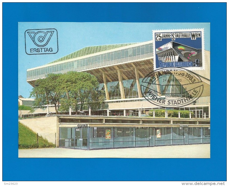 Österreich  1983 , 25 Jahre Wiener Stadthalle - Maximum Card - 24.06.1983 - Maximum Cards