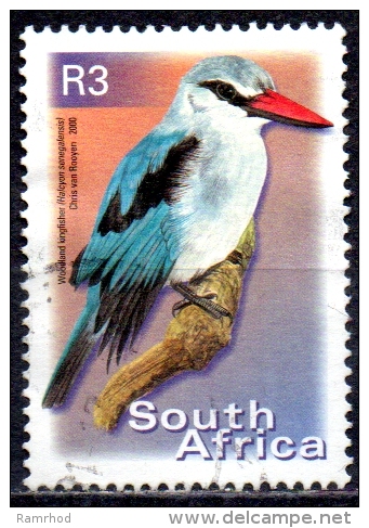SOUTH AFRICA 2001 Flora And Fauna - 3r. - Woodland Kingfisher  FU - Usados