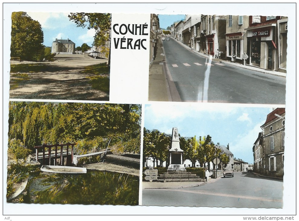 CPSM MULTIVUES COLORISEE COUHE VERAC, VIENNE 86 - Couhe
