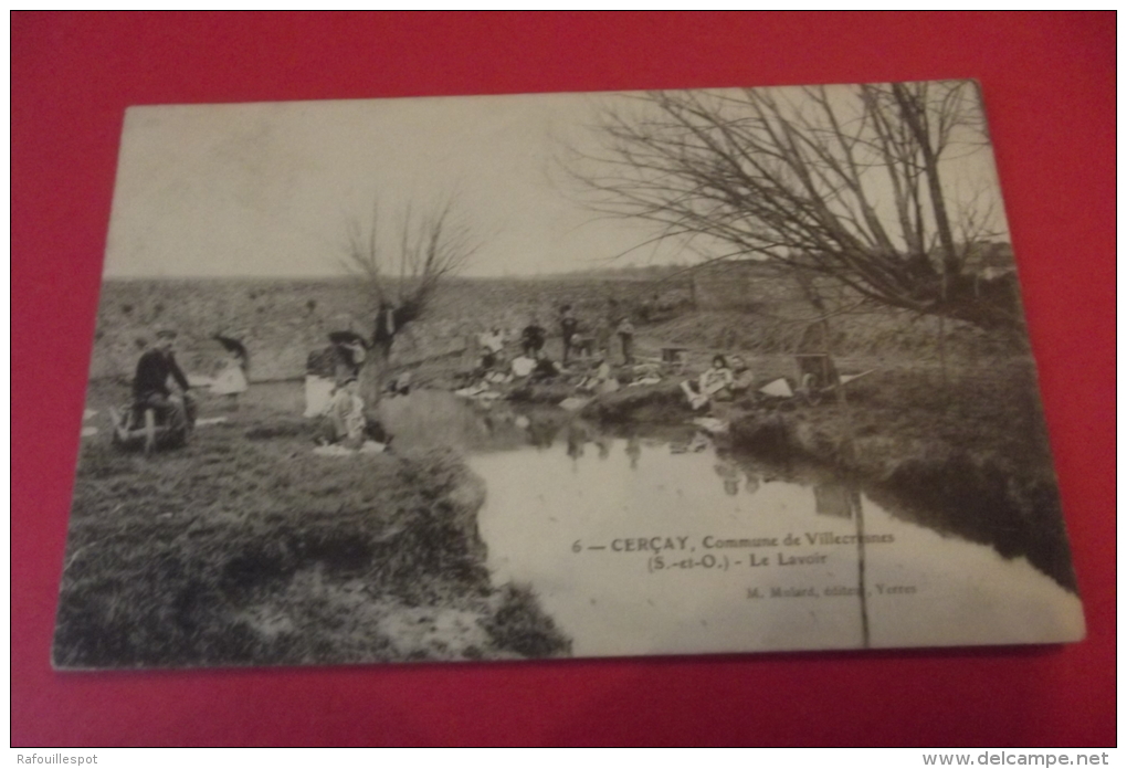 C P Cercay Commune De Villecresnes Le Lavoir - Villecresnes