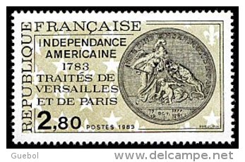 France N° 2285 ** Indépendance Américaine - Traités De Versailles Et Paris - Nuovi