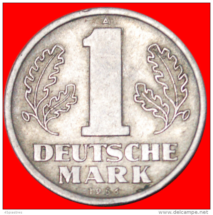 * 2 Sold DEUTSCHE MARK (1956-1963) GERMANY  1 MARK 1956A! DIE 1!  LOW START NO RESERVE! - 1 Marco