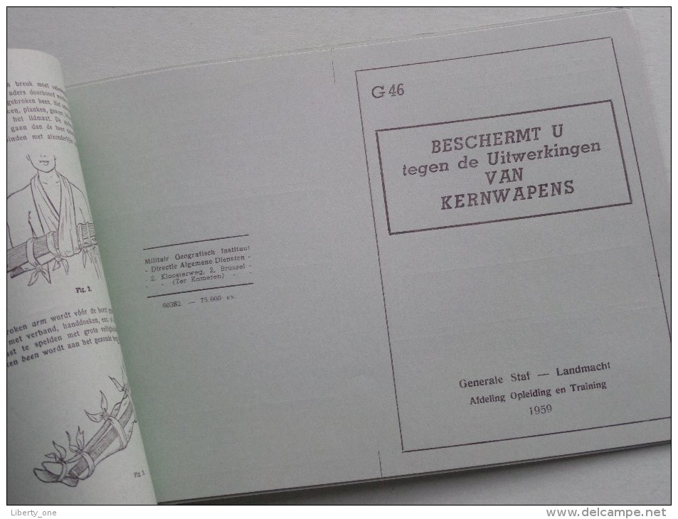 Vouwbladen " G46 " En " G 62 ( A 62 Zie Foto's ) " ( Afdeling Opleiding En Training 1959 (?) ) ) ( Zie Foto´s ) ! - Documents