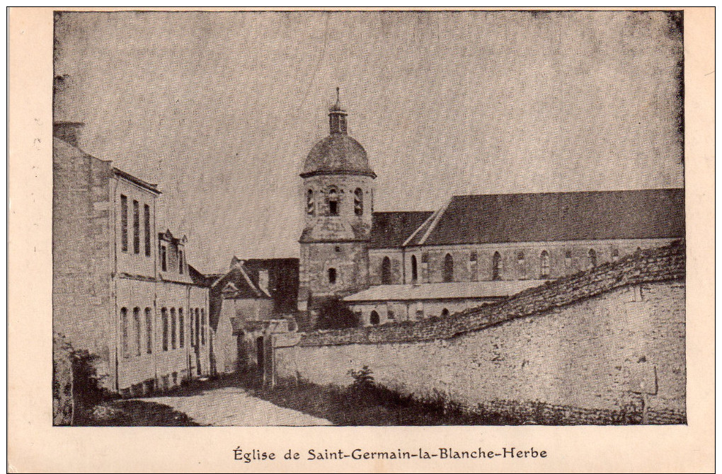 Cpsm  14  Caen , Eglise De Saint-germain Et Rue Descendant Vers La Maladrerie - Caen