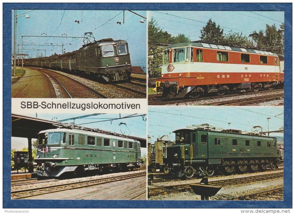 SBB CFF Schnellzugslokomitiven Re 4/4 , Ae 6/6 Und Ae 4/7 -  Bahn Train Railway - Trains