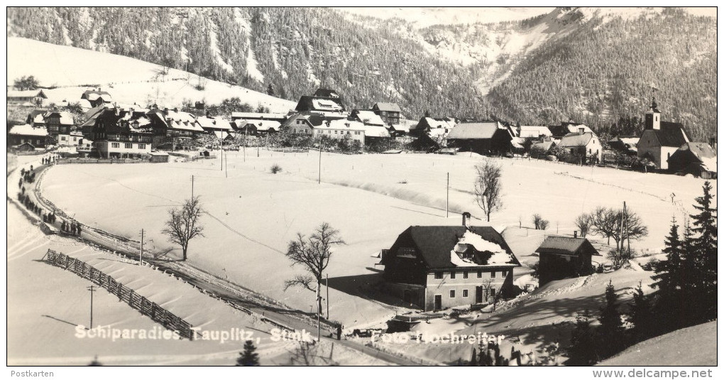 ALTE POSTKARTE SCHIPARADIES TAUPLITZ SALZKAMMERGUT STEIERMARK Ski Skiparadies Österreich Austria Bad Mitterndorf Winter - Tauplitz