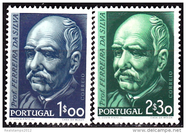 PORTUGAL - 1956, 1.º Centº  Nascimento Do Prof. Doutor Ferreira Da Silva. (Série, 2 Valores) **MNH  MUNDIFIL  Nº 819/20 - Ungebraucht