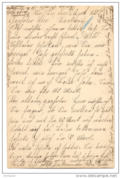 GS Deutsche Reichspost 1902 Von Finsterwalde Nach Leipzig - Sonstige & Ohne Zuordnung