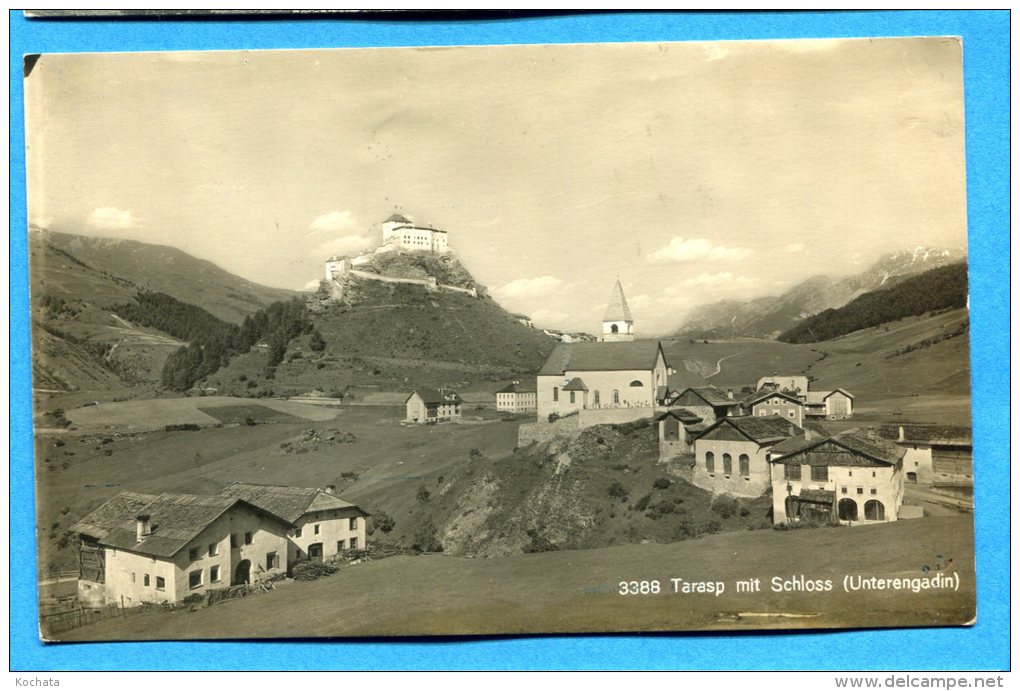 N277, Tarasp Mit Schloss, Unterengadin, Frei & Co. St. Gallen, Circulée 1928 - Tarasp