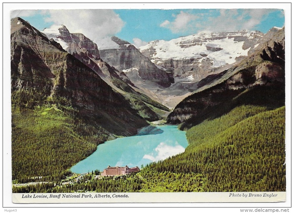 (RECTO / VERSO) LAKE LOUISE EN 1977 - CPSM GF - Lac Louise