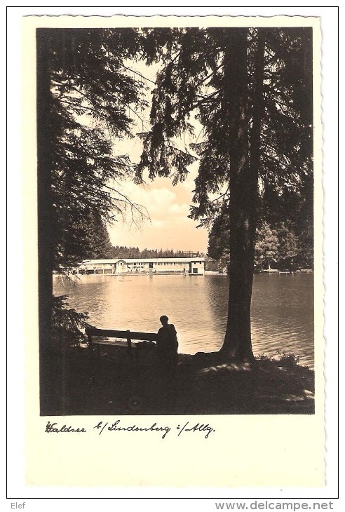 Waldsee Bei LINDENBERG I Allgau, Bayern : Aufgenommen Auf Kranzplatte, 1928, TB - Lindenberg I. Allg.