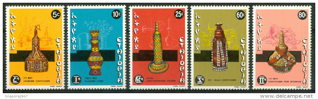 1979 Etiopia Artigianato Handicraft Artisanat Set MNH** Te303 - Ethiopië